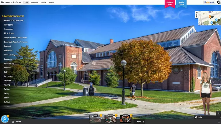 Dartmouth Athletics Unveils Virtual Facilities Tour