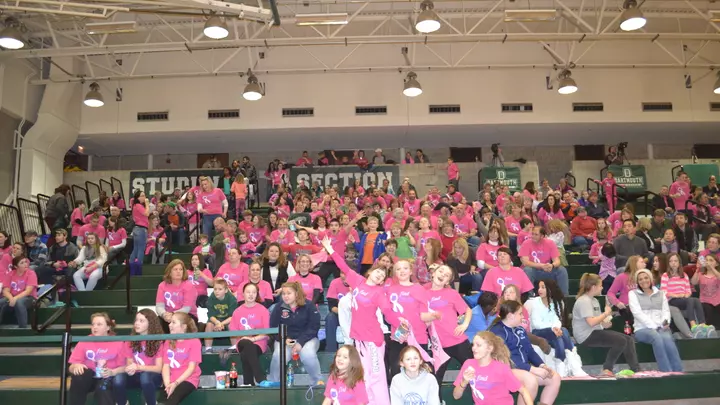 Women's Basketball Turns Leede Arena Pink for Breast Cancer Awareness Game