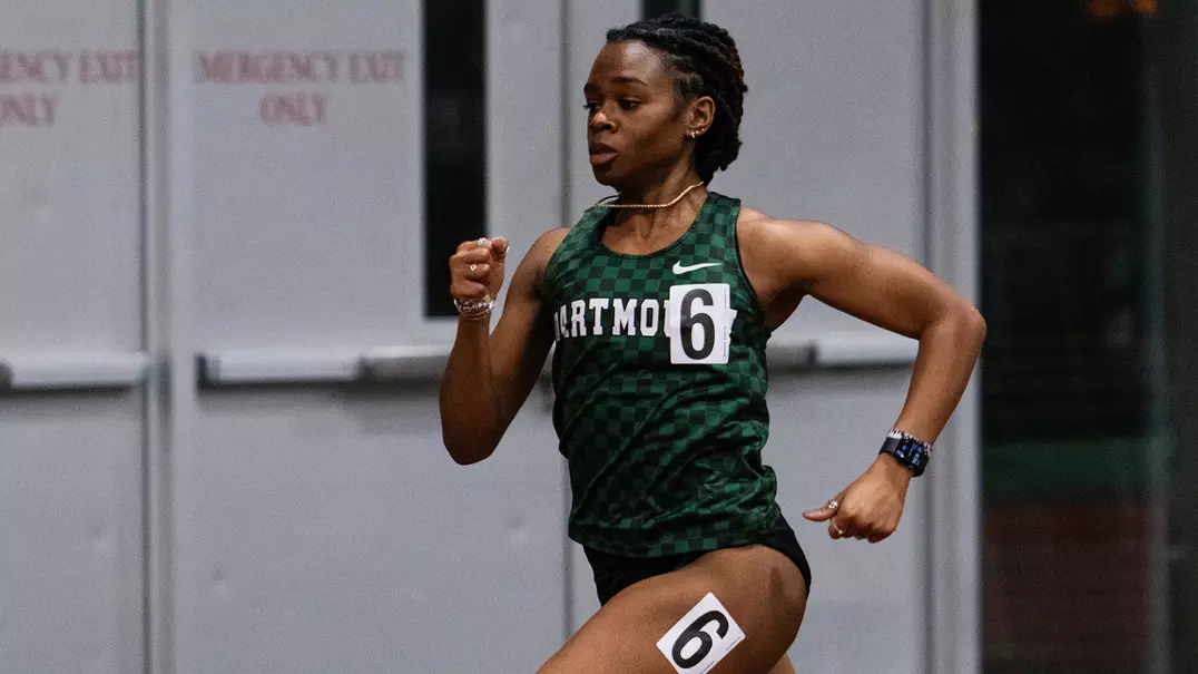 Danielle Pringle competing at the Dartmouth Relays track meet
