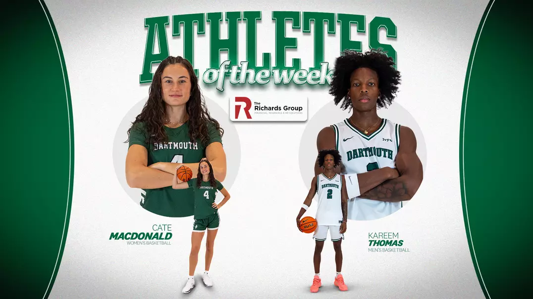 Cate MacDonald Kareem Thomas Athletes of the Week