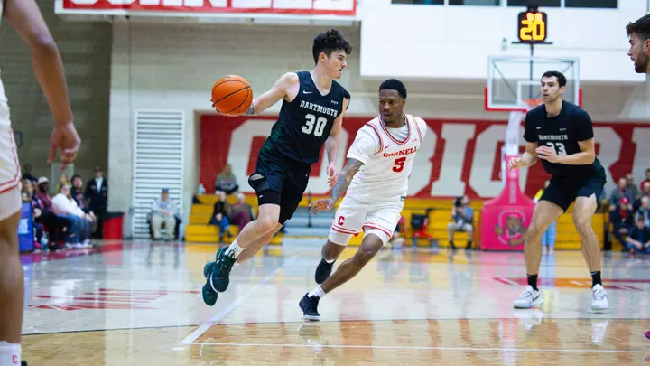 Connor Amundsen plays against Cornell