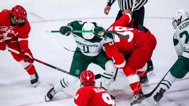 Morin takes faceoff against Cornell