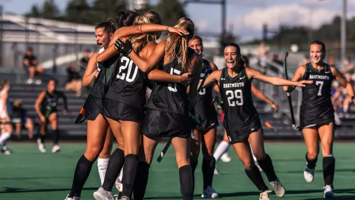 fieldhockey vs harvard goal celly