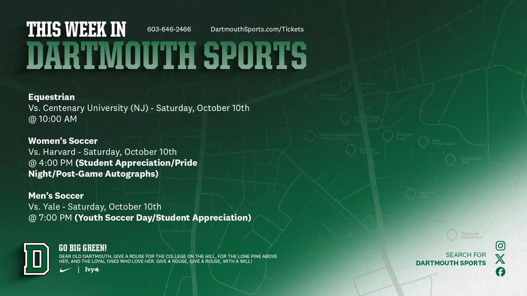 this week in dartmouth sports 10.5-10.11