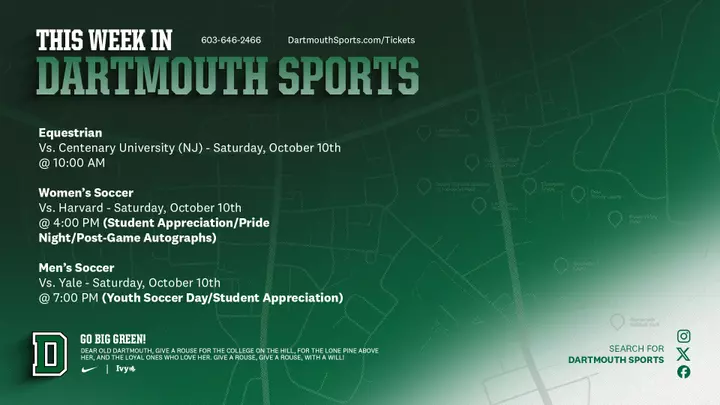 this week in dartmouth sports 10.5-10.11