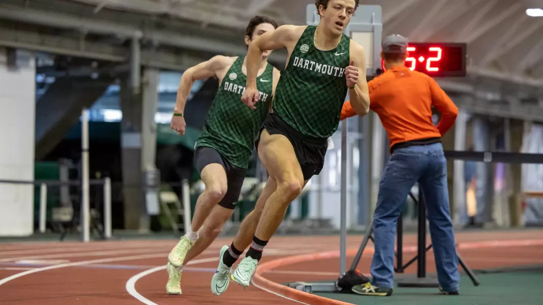 Liam Murray competes at home