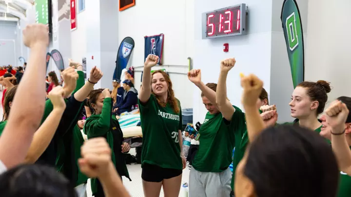 WSwim huddle at Ivies