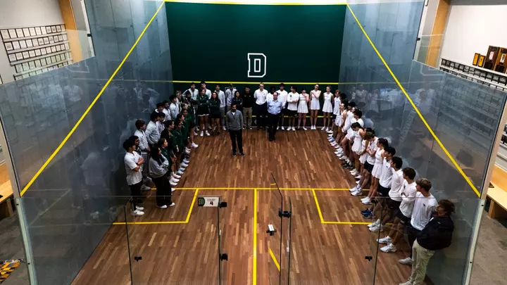 Dartmouth squash lined up