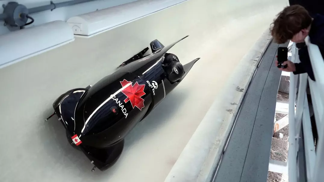Bianca Ribi in the bobsleigh