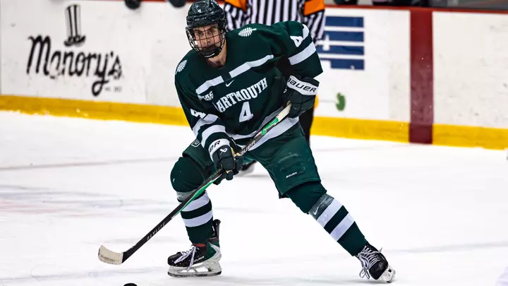 CJ Foley plays the puck vs RPI