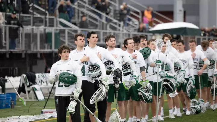 DMLAX lined up during anthem