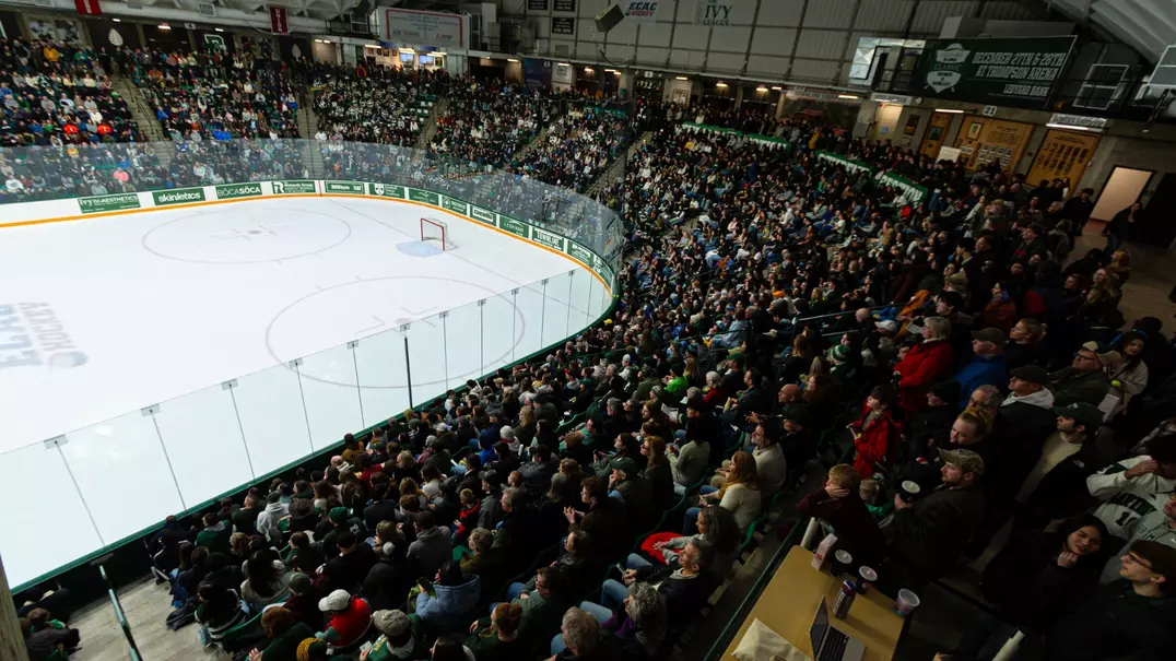 Thompson Arena packed vs Princeton 2026