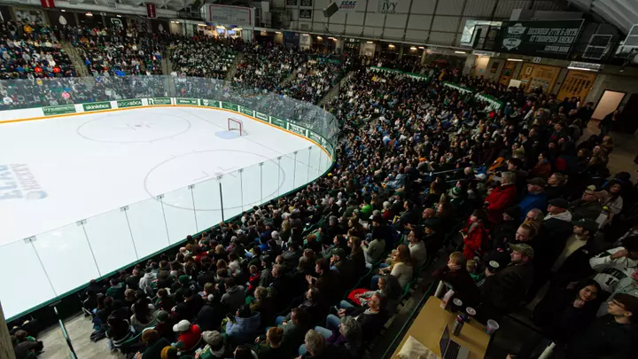 Thompson Arena packed vs Princeton 2026