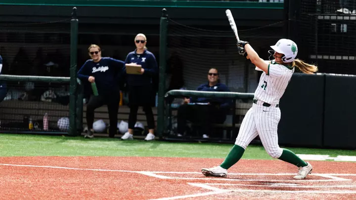 Sydney Herrmann swings at a pitch