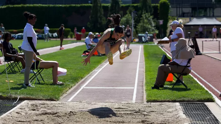 Mariella Schweitzer at the long jump