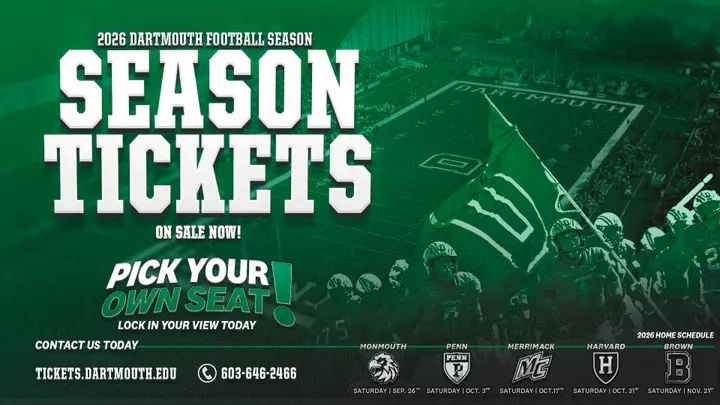 Dartmouth football season tickets 2026