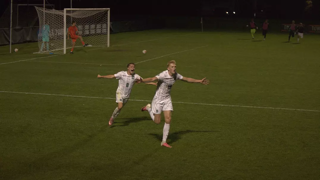 Eidur Baldvinsson and Olly Spicer