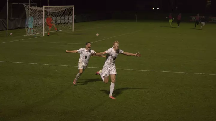 Eidur Baldvinsson and Olly Spicer