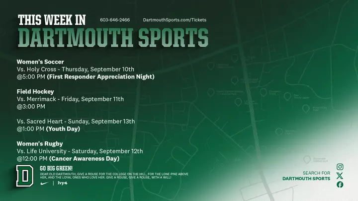 This Week in Dartmouth Sports