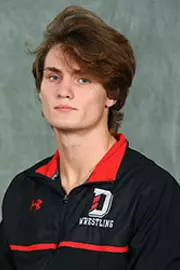 Davidson’s wrestling team pose for head and social media photos at the Belk Arena on Tuesday, October 6, 2020 in Davidson, North Carolina.