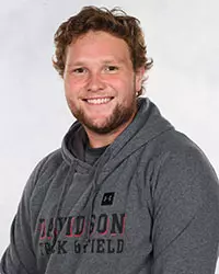 Davidson’s track & field team pose for head and social media photos at the Belk Arena on Thursday, September 17, 2020 in Davidson, North Carolina.