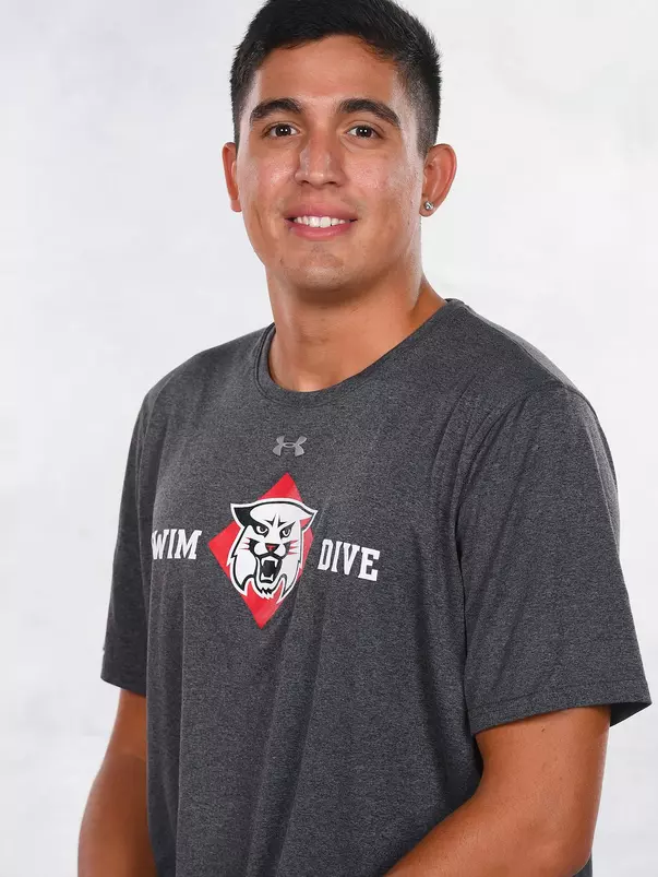 Davidson’s swimming and dive team pose for head and social media photos at the Belk Arena on Thursday, September 17, 2020 in Davidson, North Carolina.