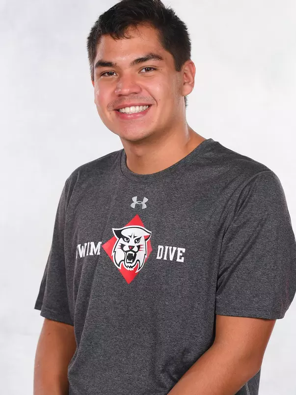 Davidson’s swimming and dive team pose for head and social media photos at the Belk Arena on Thursday, September 17, 2020 in Davidson, North Carolina.