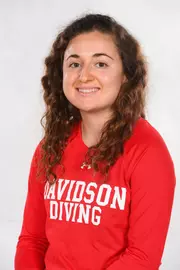 Davidson’s swimming and dive team pose for head and social media photos at the Belk Arena on Thursday, September 17, 2020 in Davidson, North Carolina.
