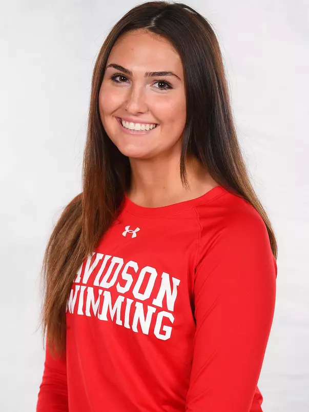 Davidson’s swimming and dive team pose for head and social media photos at the Belk Arena on Thursday, September 17, 2020 in Davidson, North Carolina.