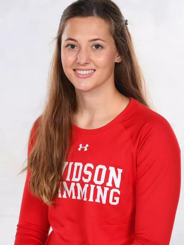 Davidson’s swimming and dive team pose for head and social media photos at the Belk Arena on Thursday, September 17, 2020 in Davidson, North Carolina.