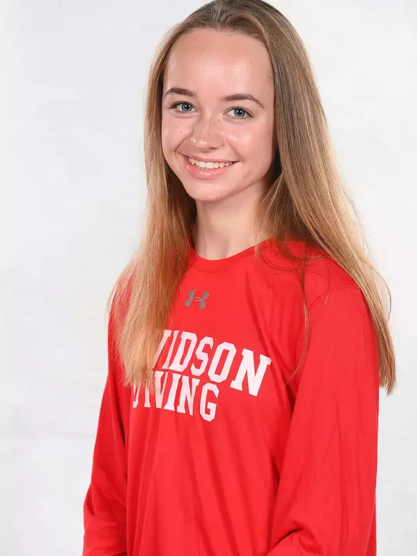Davidson’s swimming and dive team pose for head and social media photos at the Belk Arena on Thursday, September 17, 2020 in Davidson, North Carolina.