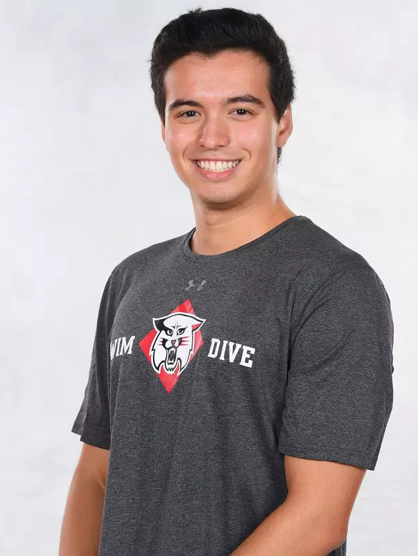 Davidson’s swimming and dive team pose for head and social media photos at the Belk Arena on Thursday, September 17, 2020 in Davidson, North Carolina.