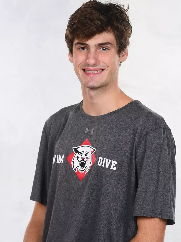 Davidson’s swimming and dive team pose for head and social media photos at the Belk Arena on Thursday, September 17, 2020 in Davidson, North Carolina.