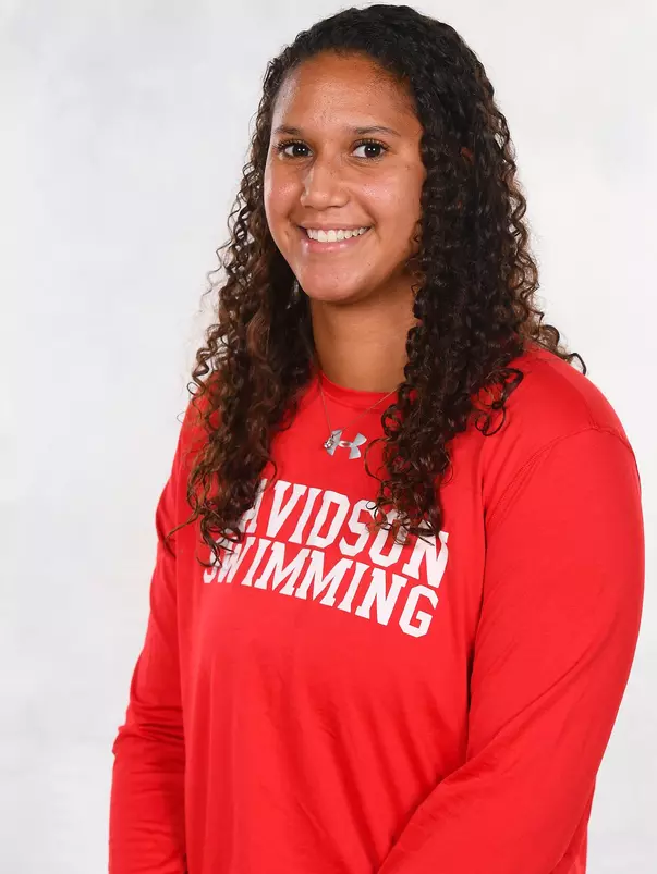Davidson’s swimming and dive team pose for head and social media photos at the Belk Arena on Thursday, September 17, 2020 in Davidson, North Carolina.