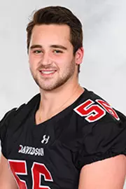Davidson’s football team pose for head and social media photos at the Belk Arena on Monday, September 28, 2020 in Davidson, North Carolina.