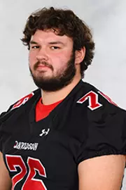 Davidson’s football team pose for head and social media photos at the Belk Arena on Monday, September 28, 2020 in Davidson, North Carolina.