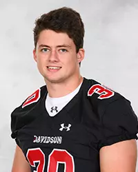 Davidson’s football team pose for head and social media photos at the Belk Arena on Monday, September 28, 2020 in Davidson, North Carolina.