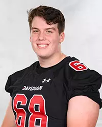 Davidson’s football team pose for head and social media photos at the Belk Arena on Monday, September 28, 2020 in Davidson, North Carolina.