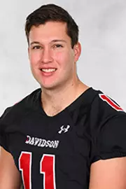 Davidson’s football team pose for head and social media photos at the Belk Arena on Monday, September 28, 2020 in Davidson, North Carolina.