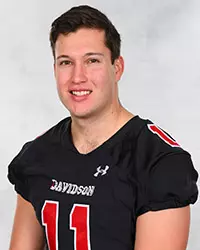 Davidson’s football team pose for head and social media photos at the Belk Arena on Monday, September 28, 2020 in Davidson, North Carolina.