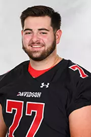 Davidson’s football team pose for head and social media photos at the Belk Arena on Monday, September 28, 2020 in Davidson, North Carolina.