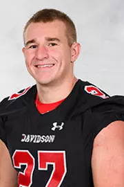Davidson’s football team pose for head and social media photos at the Belk Arena on Monday, September 28, 2020 in Davidson, North Carolina.