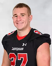 Davidson’s football team pose for head and social media photos at the Belk Arena on Monday, September 28, 2020 in Davidson, North Carolina.
