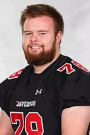 Davidson’s football team pose for head and social media photos at the Belk Arena on Monday, September 28, 2020 in Davidson, North Carolina.