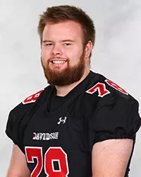 Davidson’s football team pose for head and social media photos at the Belk Arena on Monday, September 28, 2020 in Davidson, North Carolina.