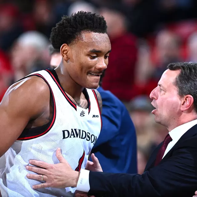 Davidson takes on Fordham in A-10 men’s basketball action at Belk Arena on Wednesday, January 21, 2026 in Davidson, North Carolina. Credit - Tim Cowie/DavidsonPhotos.com @tjcowie