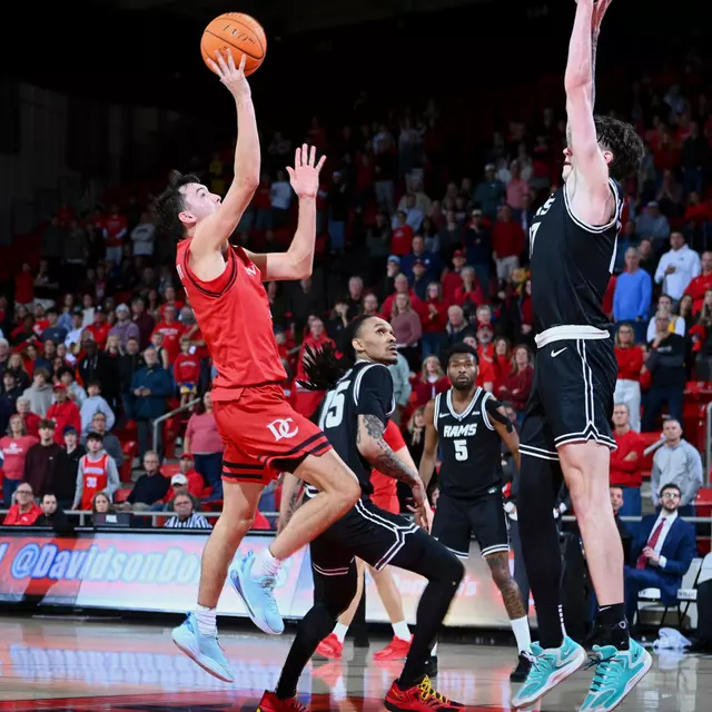 Davidson takes on VCU in A-10 men’s basketball action at Belk Arena on Saturday, January 24, 2026 in Davidson, North Carolina. Credit - Tim Cowie/DavidsonPhotos.com @tjcowie