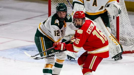 Kyle Chyzowski during DU hockey's game at Alaska Anchorage on October 3, 2026.