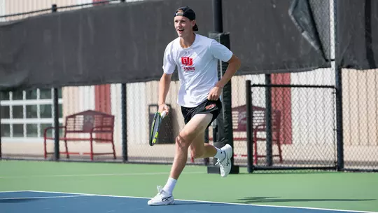Dylan Davies University of Denver Men's Tennis Player at Practice - September 29, 2026