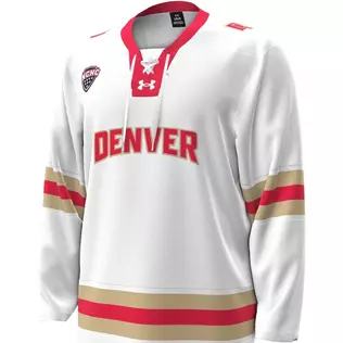 Mens UNDER ARMOUR wht University of Denver Hockey Jersey
